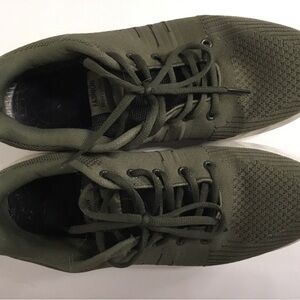 Men's Olive Fashion Professional Skateboard Sneakers - Lace-Up Trainer
